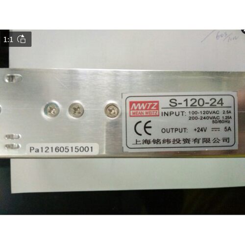上海铭纬投资S-120-24V 5A开关电源 S-120-12 MS-120-24 HS-120-