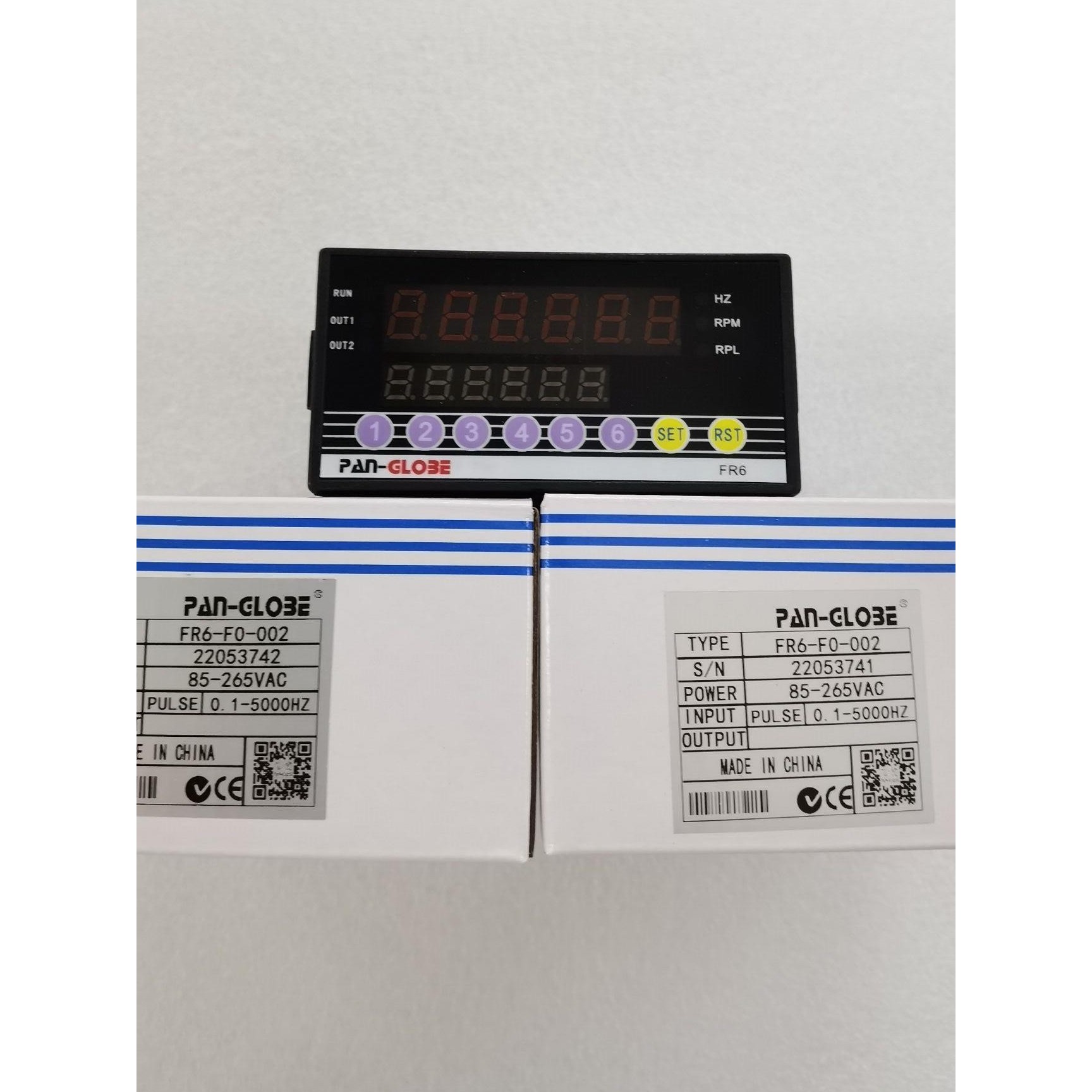 FR6-F0-002台湾泛达双排显示多功能频率线速转速表仪表 带485通讯