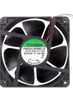 建准PMD2412PMB1-A 24V 18.2W 12038 2/3线大风量风扇