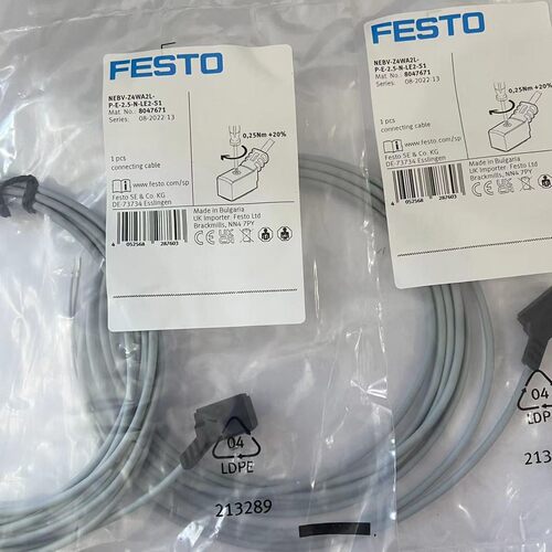FESTO连接电缆NEBV-Z4WA2L-P-E-2.5-N-LE2-S1 8047671 8047672
