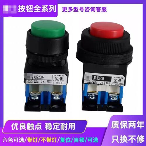 按钮开关AR22EOR AR22E0R AR30EOR AR30E0R-10 11 20 G R