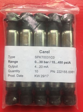 意大利卡乐压力传感器CAREL SPKT0031C0 0-30BAR 4-20MA