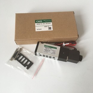 件CKD电磁换向阀4KB219 D24板式 AC220V 气动元 安装 DC24V 包邮