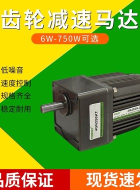 120W调速电机套装5IK120RGU-CF/5GU30KB流水线 输送线 倍速链电机