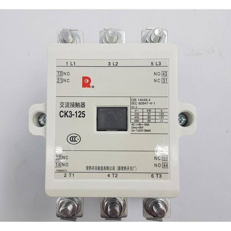 常熟开关交流接触器CK3-105A 125A 150A 180A 220A 220V 380V