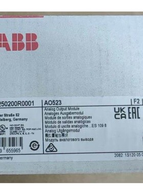 ABB A0523全新原装模拟输出模块 AO523 1SAP250200R0001