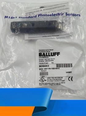 全新原版Barubby Bos00K3光电开关传感器Bos 18Kf-Pa-1Qd-S4-C有