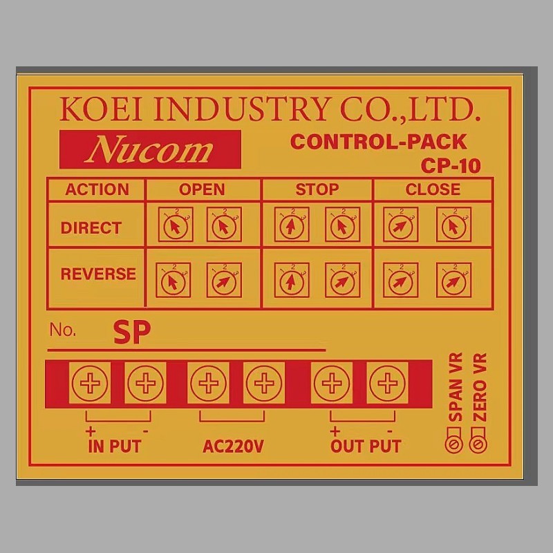 Nucom光荣智能控制器CP-10电动执行器模块