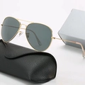 Gold Frame, Black/Gray (Tempered Glass + Original Box Included)
