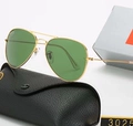 Gold frame dark green film (with original mirror box included) tempered glass lens