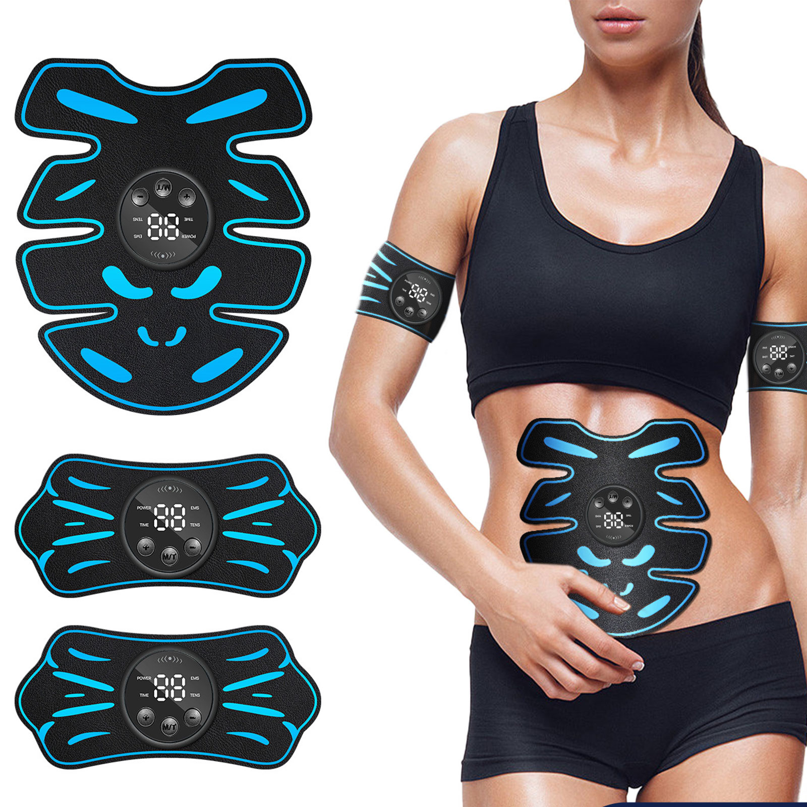 懒人腹部减肥神器瘦肚子八块练腹肌ems健身仪六块男士专用大肚腩