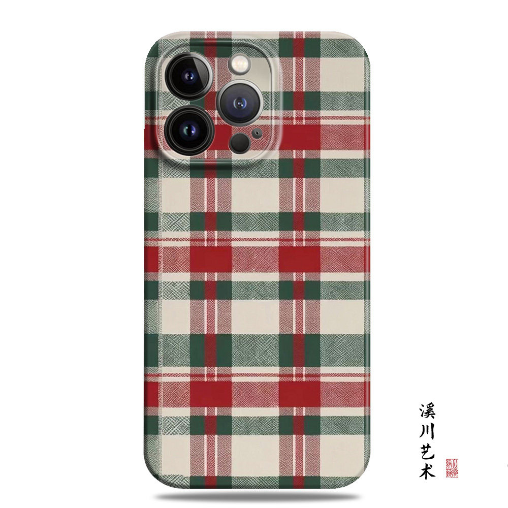 红绿格纹英伦风复古艺术适用苹果17promax手机壳16小米15菲林华为nova14高级感mate70磁吸P80潮oppo一加vivo,3C数码配件,手机保护套/壳,淘宝优惠券,粉丝福利购,淘宝优惠卷
