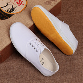 护士鞋 白网鞋 系带小白鞋 男女休闲款 白球鞋 学校体操表演专用舞蹈鞋