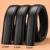 全卡齿无头皮带男士 自动扣真皮带条牙齿卡槽不带头卡扣单裤 腰带身