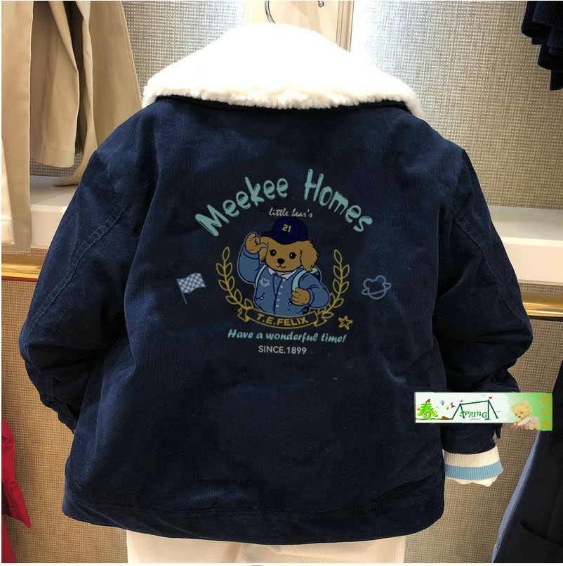 清仓冬款围尼小熊男童灯芯绒加绒加厚保暖奥利绒棉服外套验货品,童装/婴儿装/亲子装,普通外套,淘宝优惠券,粉丝福利购,淘宝优惠卷