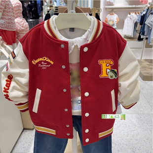 清仓春秋冬款围尼小熊女童装儿童休闲棒球服棉质夹克外套验货品质