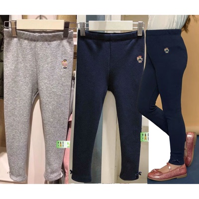 小熊女童加绒裤打底裤加厚