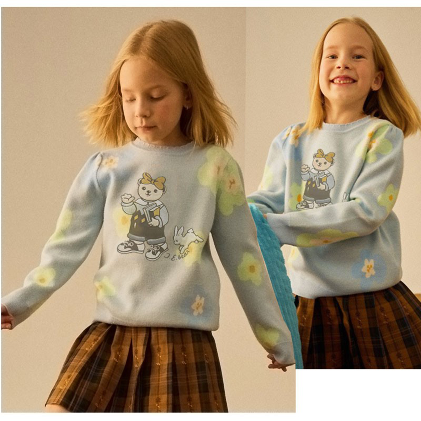 春秋冬款围围尼熊女童圆领提花针织毛衣线衫儿童宝宝外套验货品质,童装/婴儿装/亲子装,毛衣/针织衫,淘宝优惠券,粉丝福利购,淘宝优惠卷