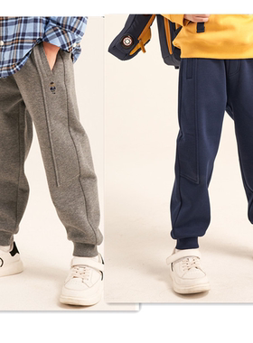 有180码 冬款韩版围尼小熊男童加绒裤子保暖毛圈裤子验货品质