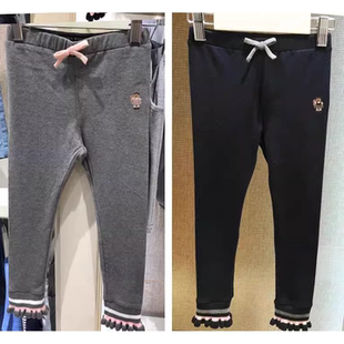 清仓价冬款围尼小熊女童加绒打底裤儿童宝宝棉质 厚裤子验货品质