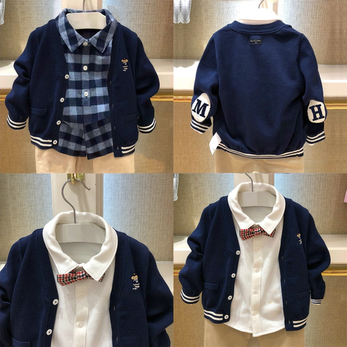 清仓春秋款男童婴童款针织开衫