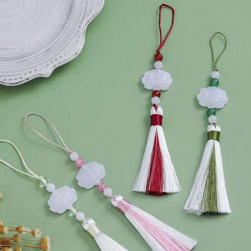 扇子吊坠手机包包挂件流苏穗子