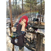 NECOYEP美式 复古毛绒连帽棉衣男女秋冬宽松休闲百搭保暖中长外套