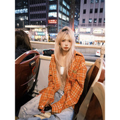 新款 美式 格纹长袖 NECOYEP原创自制2025春季 衬衫 男女宽松休闲外套