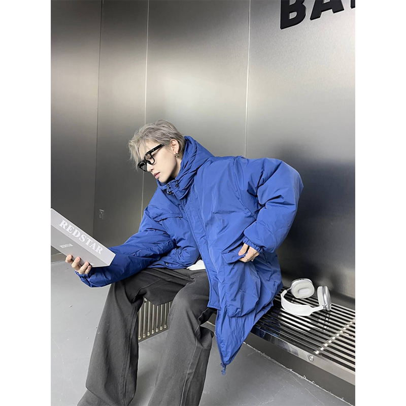 NECOYEP立体大口袋连帽羽绒棉服