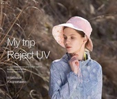 山拓防晒遮阳帽防紫外线太阳帽子户外旅游速干透气双面渔夫帽M43