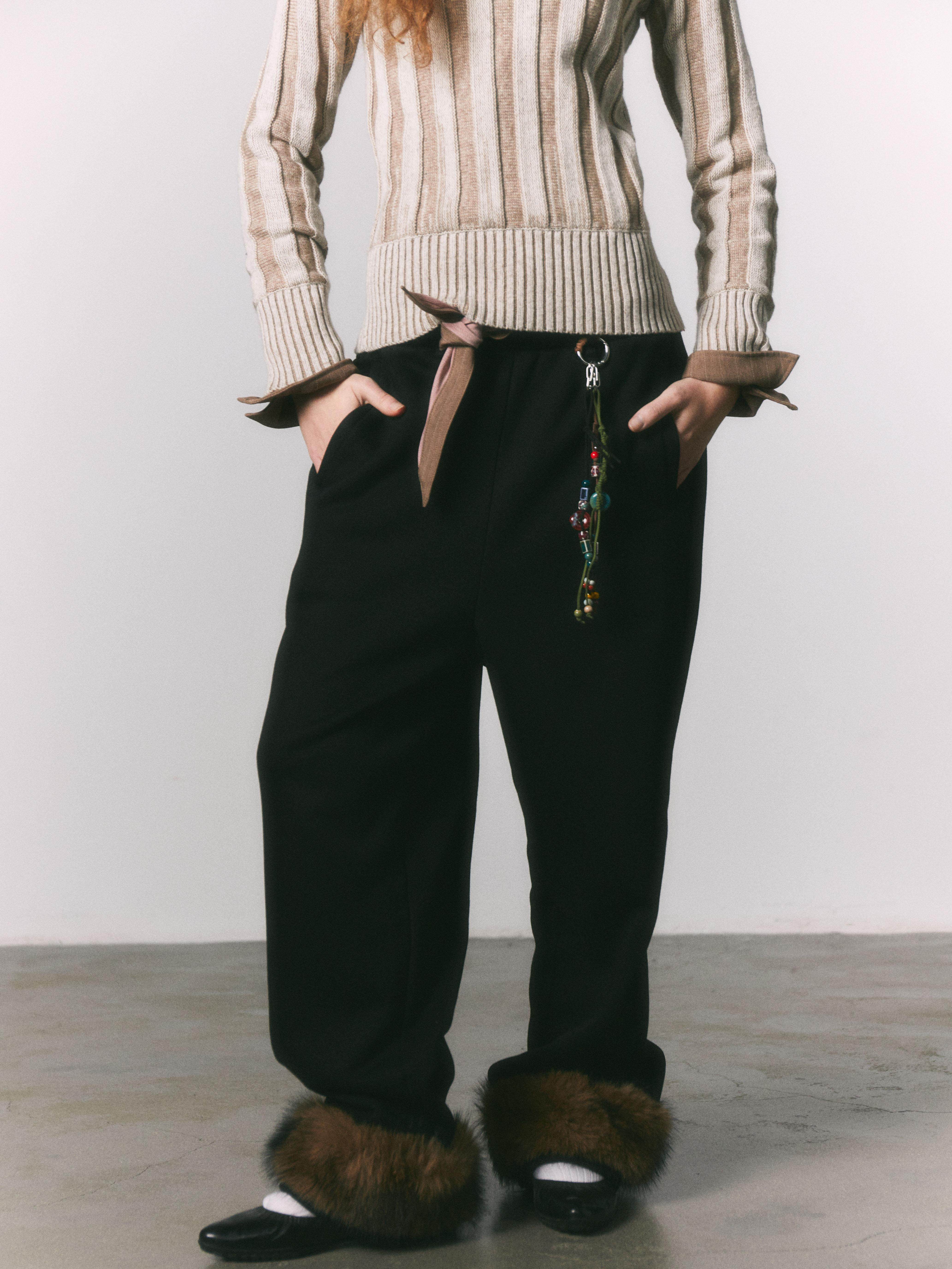 Fleece-Lined Low Crotch Sweatpants for Winter Warmth - Buy from Taobao, China | Shopme Agent