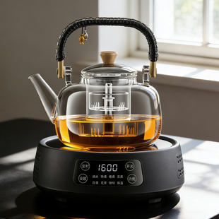 2026新款玻璃烧茶壶电热煮茶器一体泡茶高档家用电陶炉专养生套装