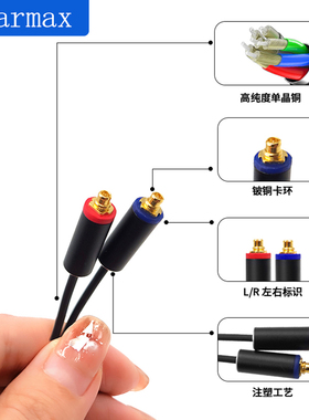 SE215 SE535 SE846 N40 30 N5005 N1AP type-c转MMCX 升级耳机线