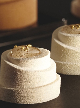 tangba堂巴 6连螺旋塔慕斯硅胶模具 三层圆形甜品蛋糕模具K-041D