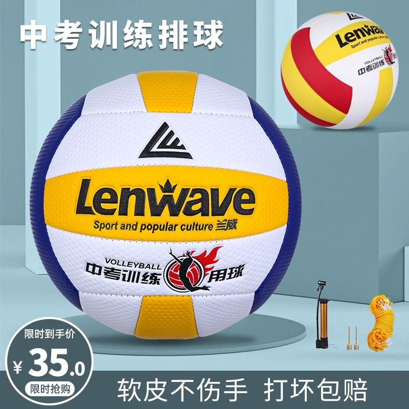 兰威排球中考学生专用5号初中小学生4号男女正品软式硬排比赛训练
