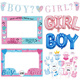 Gender Girl拍照相框道具 Reveal性别揭示迎婴派对装 饰气球Boy