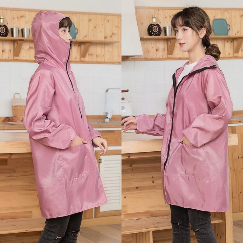 厨房炒菜防油烟味衣服带帽子薄款外套防尘做饭家用大褂干活成人,家庭/个人清洁工具,围裙,淘宝优惠券,粉丝福利购,淘宝优惠卷