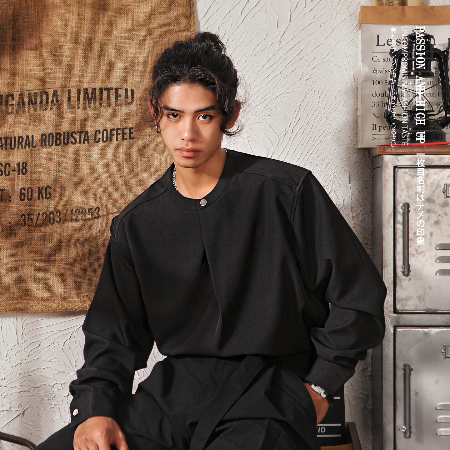 日系复古高级设计新中式长袖衬衫