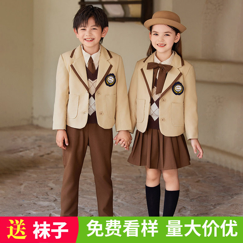 小学生校服春秋英伦学院风表演服