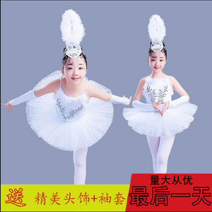 六一少儿童跳舞小天鹅向天歌演出服舞蹈纱裙女童天鹅练功表演服女