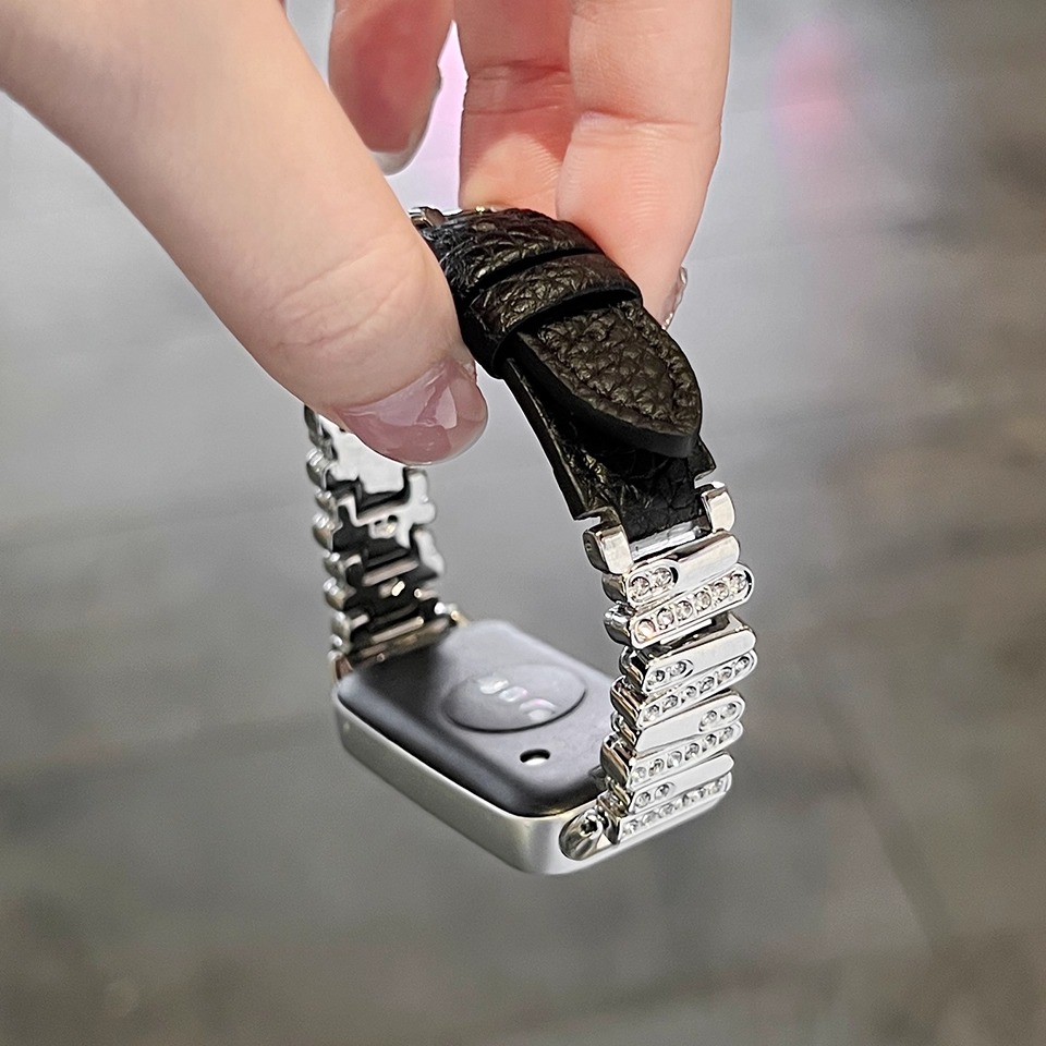 适用小米手环10表带韩系金属皮带98pro高级小众华为fit4腕带红米6