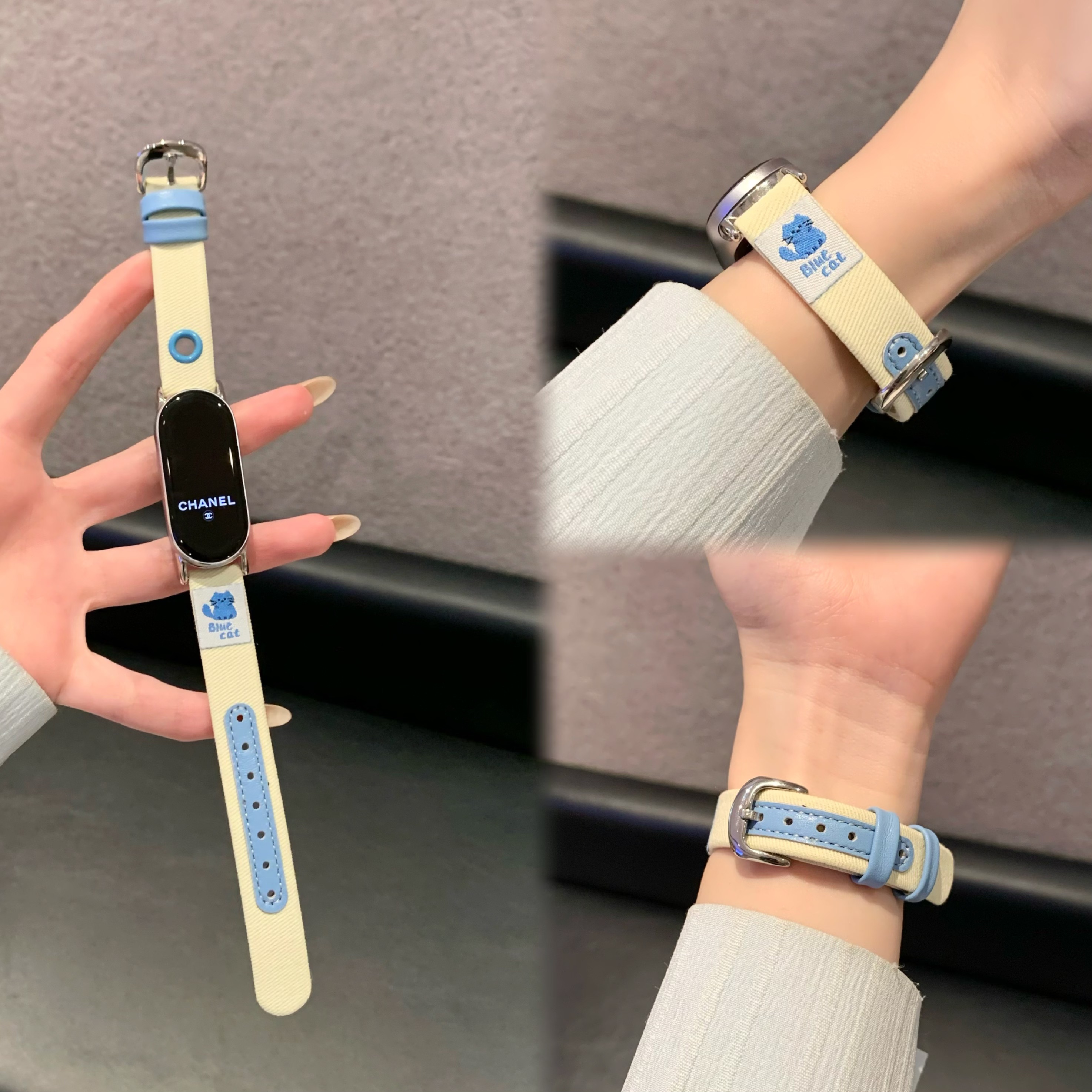 KT猫适用小米10手环98表带7手表带89pro华为手环10红米56腕带fit4