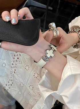 四叶草折叠扣表带适用applewatch678SES10红米watch5小米9profit4