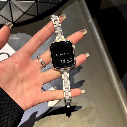 适用小米9pro手表金属高级红米Watch5表带华为fit4苹果678pro腕带