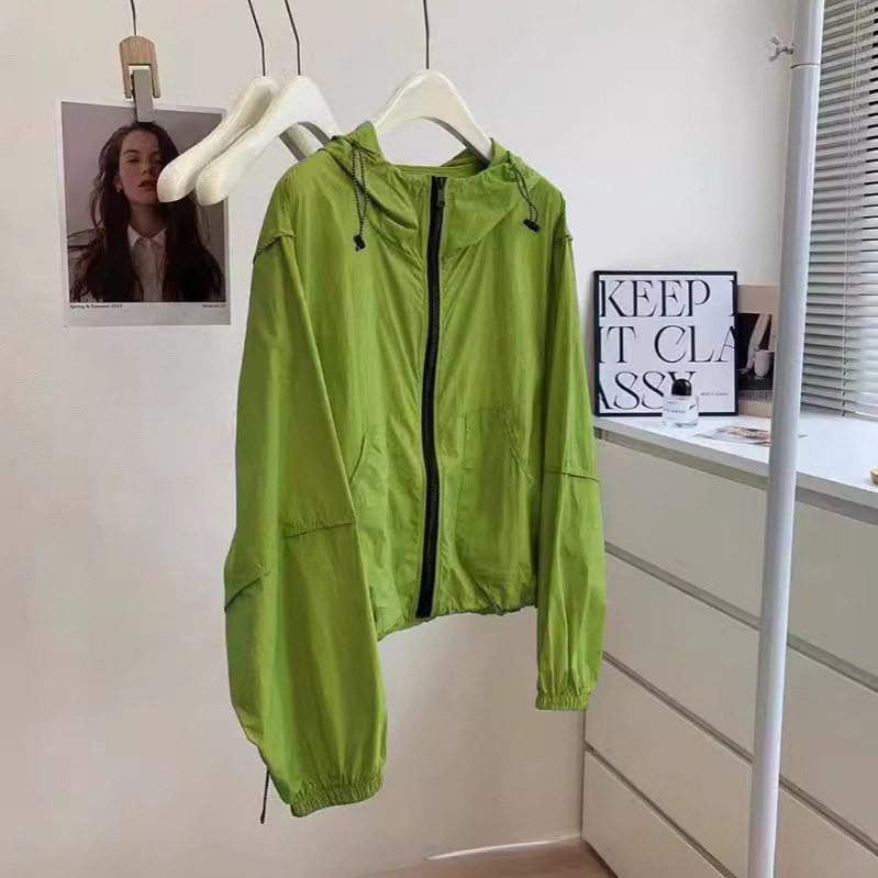 速干防晒衣女2025秋季新款抽绳连帽外套感锦纶宽松户外防晒服,女装/女士精品,时尚防晒服,淘宝优惠券,粉丝福利购,淘宝优惠卷