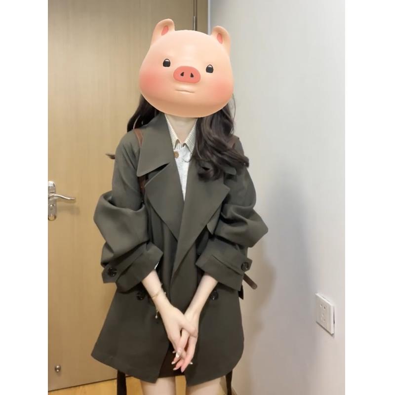 巨好看的短款风衣外套女2025秋季新款小个子今年流行爆款韩系超火