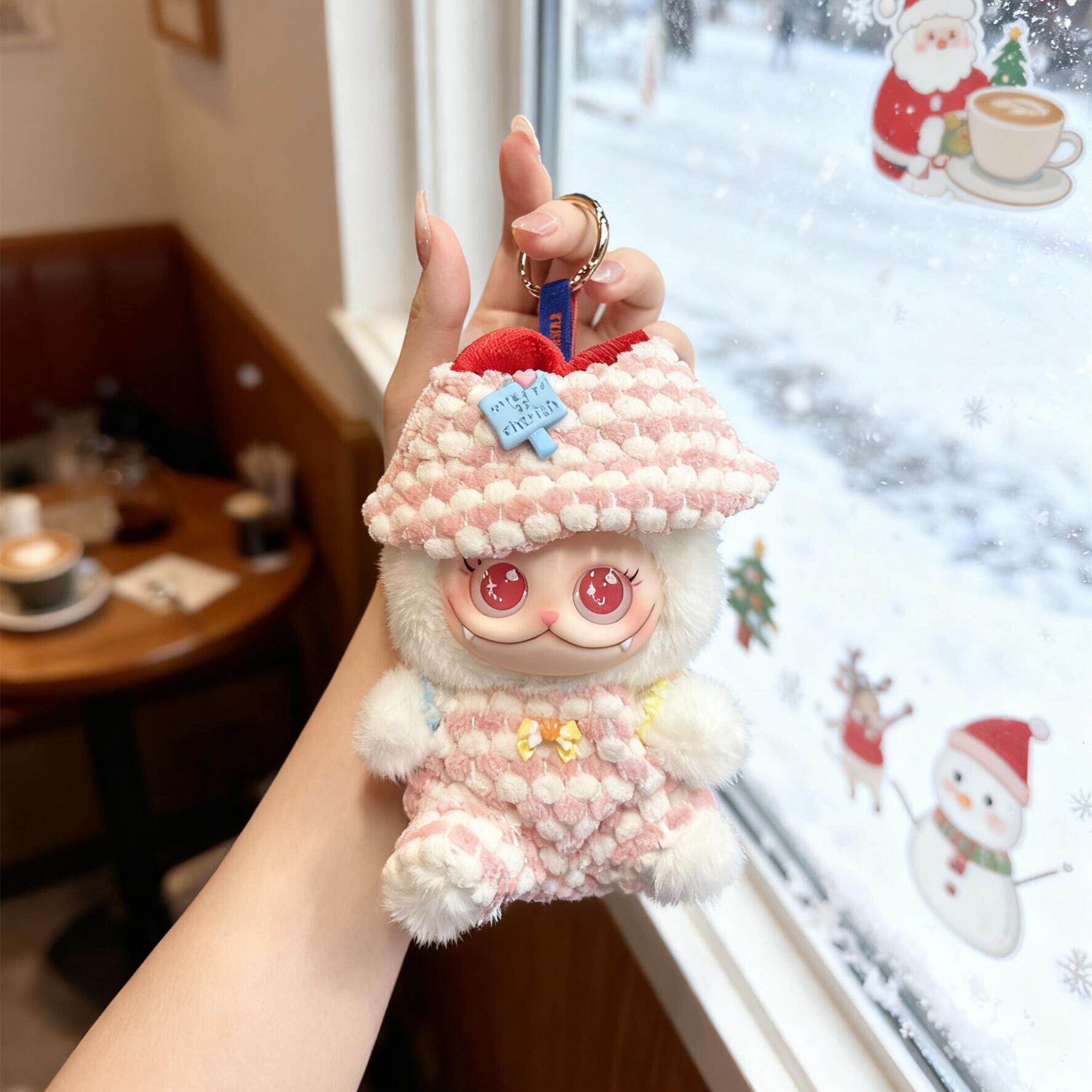 范趣町GISMOW娃衣小憨包联盟盲盒毛绒搪胶衣服替换装粉色棉花糖