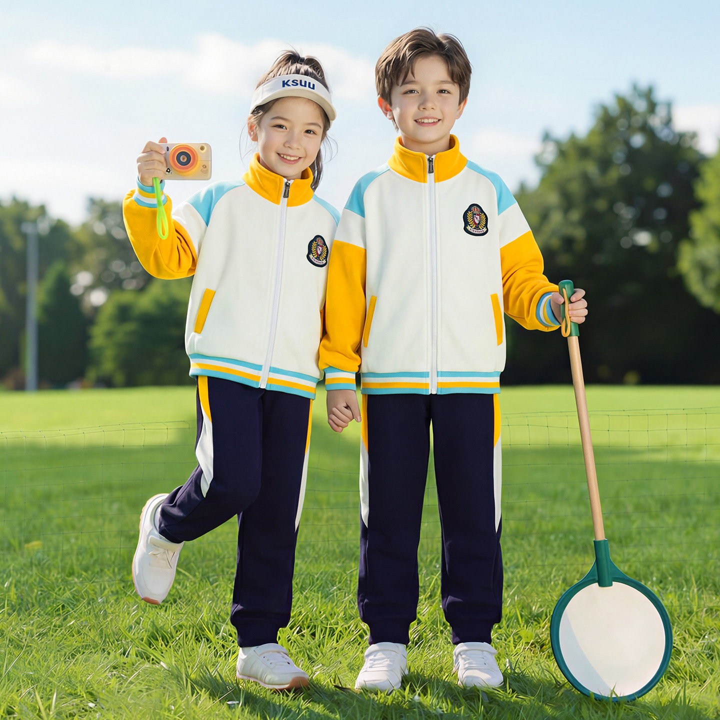 幼儿园园服春秋款一年级英伦风班服小学生校服运动会棒球服两件套