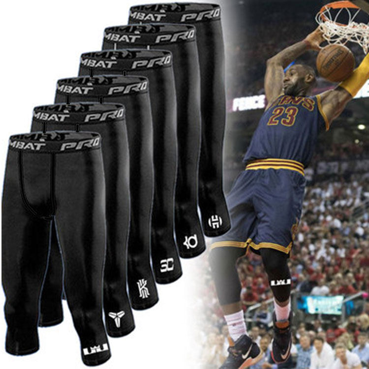 nba Star Basketball train Tight fitting Cropped Trousers Sports fitness run Quick drying High elasticity Leggings proin the Sportswear/Casual Clothing , Fitness Apparel , Fitness pants  category - from Buy2taobao.com to provide professional Taobao agent buy service