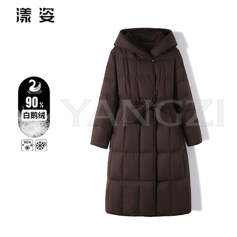 冬季新款气质拼接款绵羊毛90白鹅绒显瘦款鹅绒服 XGD2411-241222